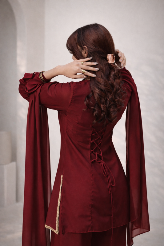 Velvet 3-Piece Kurti